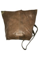 HillBurry Leather backpacks Leather shoppers - HillBurry Crossbody-Sling bag Washed Leather taupe