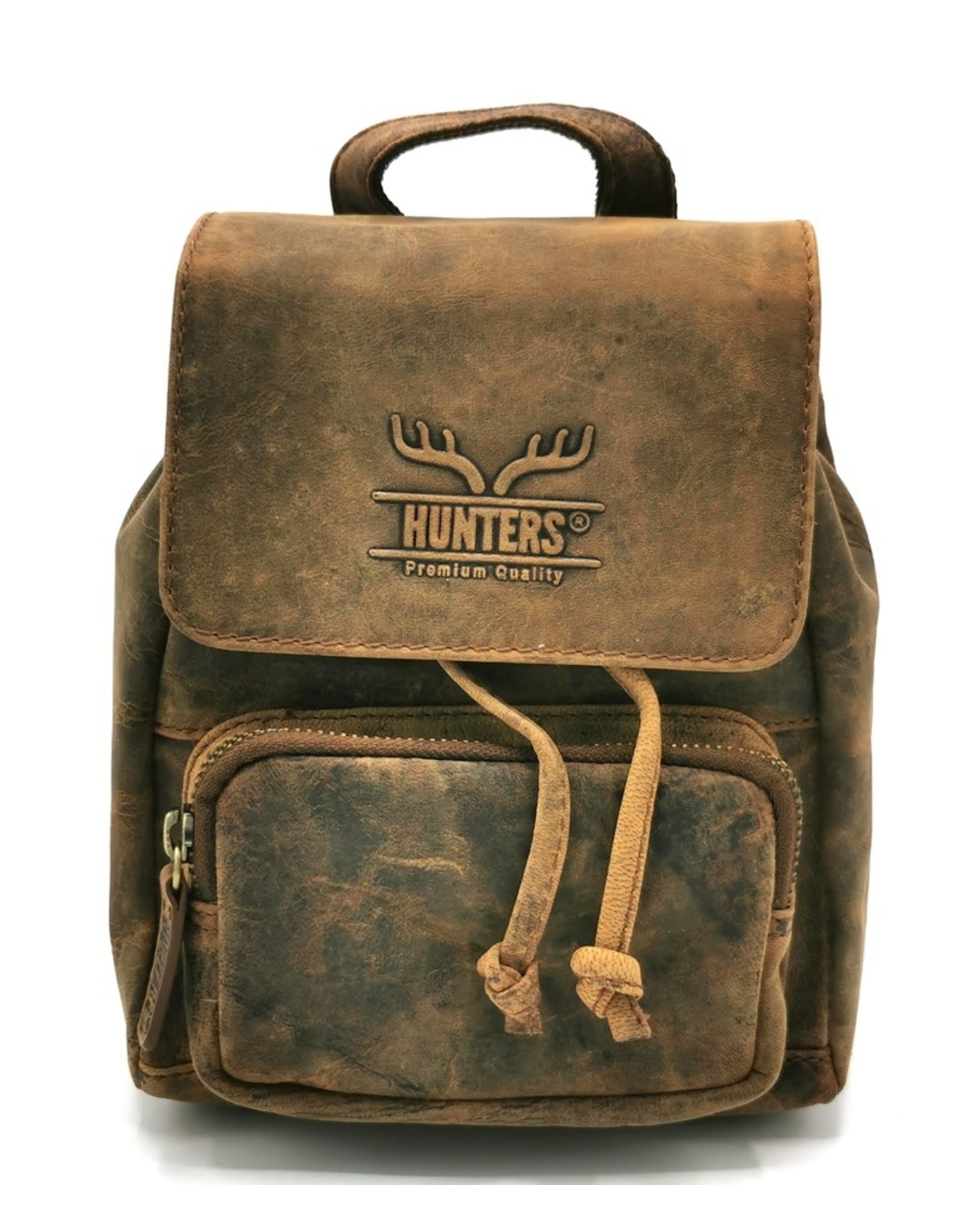 Hunters Leather backpacks  and leather shoppers - Leather Backpack Hunters brown