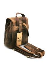 Hunters Leather backpacks  and leather shoppers - Leather Backpack Hunters brown