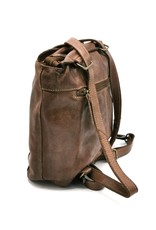 HillBurry Leather backpacks Leather shoppers - HillBurry backpack-shoulder bag washed leather (Taupe)