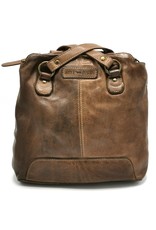 HillBurry Leather backpacks Leather shoppers - HillBurry backpack-shoulder bag washed leather (Taupe)