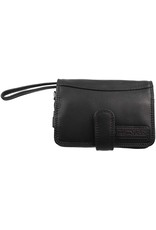 HillBurry Leather Festival bags, waist bags and belt bags - HillBurry Leather Shoulder Bag-Wallet-Phone holder black