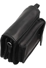 HillBurry Leather Festival bags, waist bags and belt bags - HillBurry Leather Shoulder Bag-Wallet-Phone holder black