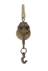Trukado Miscellaneous -  Cast Iron Pulley on Jute Rope (small)