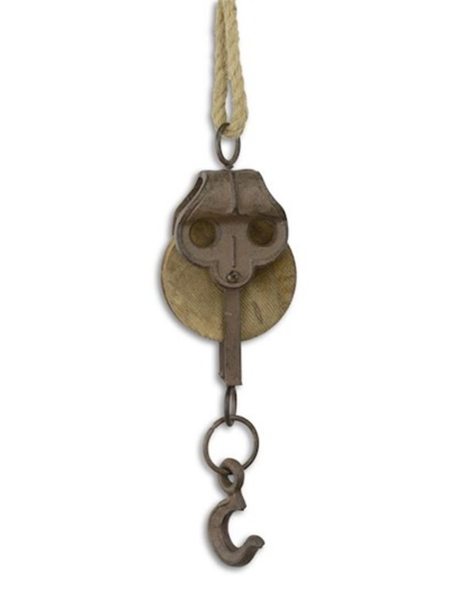 Trukado Miscellaneous -  Cast Iron Pulley on Jute Rope (small)