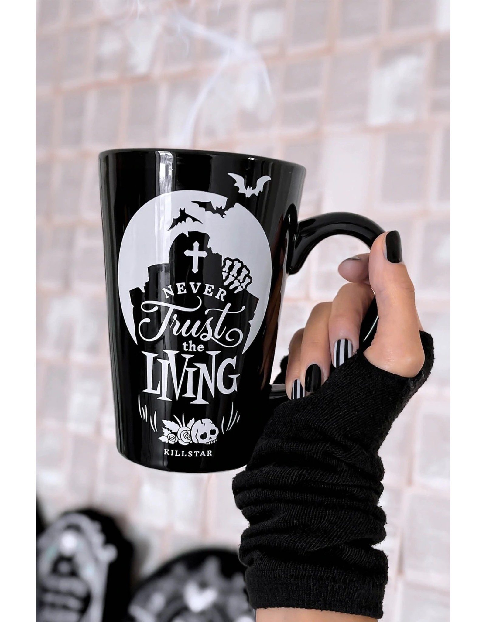 Killstar Giftware & Lifestyle - Never Trust The Living Lange Mok - Killstar