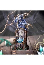 Alator Giftware Figurines Collectables - Sapphire Throne Protector Dragon with Crystal LED - 26cm