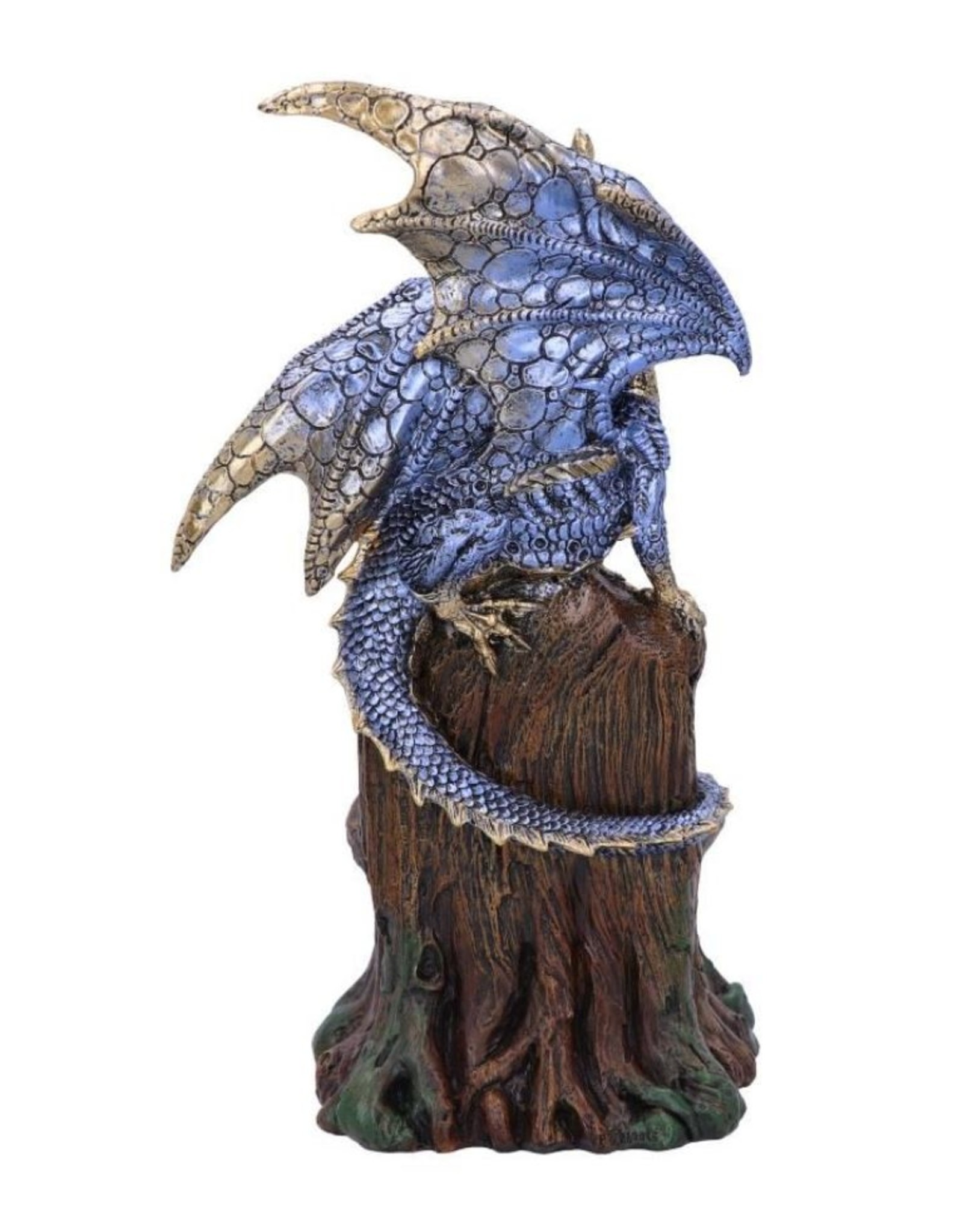 Alator Giftware Figurines Collectables - Sapphire Throne Protector Dragon with Crystal LED - 26cm