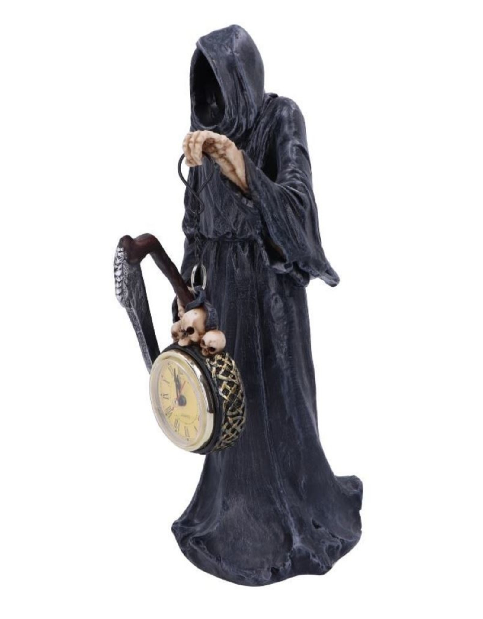 NemesisNow Giftware Figurines Collectables - Reaper Holding Clock Figurine The Reaping 39.5cm