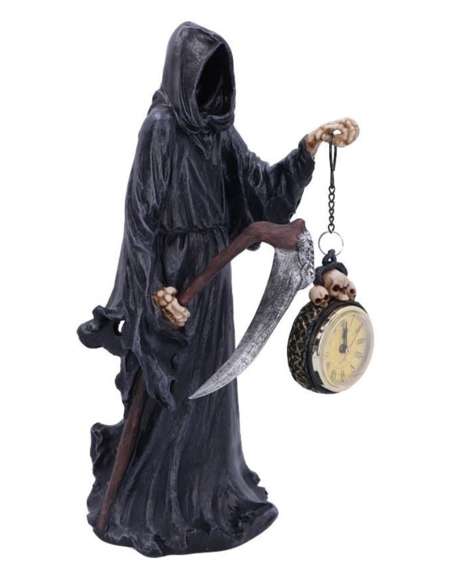 NemesisNow Giftware Figurines Collectables - Reaper Holding Clock Figurine The Reaping 39.5cm