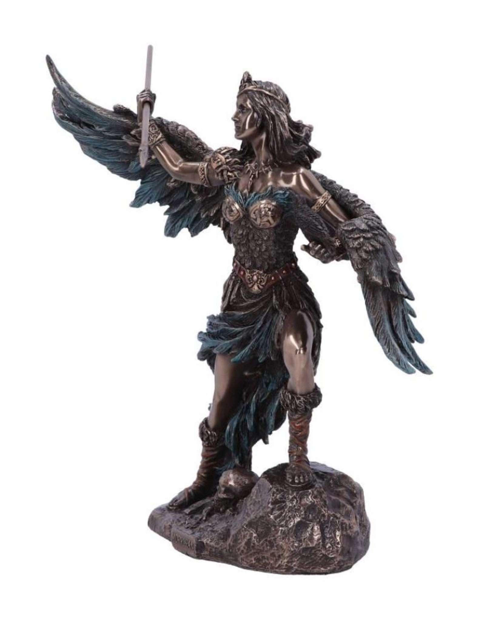 Veronese Design Giftware Beelden Collectables  - Morrigan Keltische Fantoomkoningin Gebronds Beeld 22cm