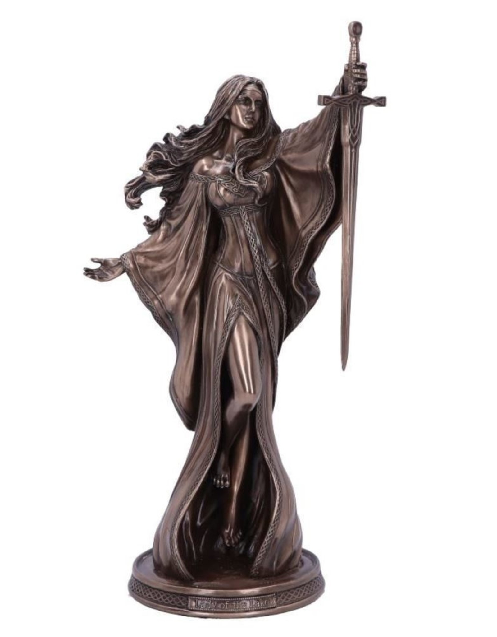 Veronese Design Giftware Figurines Collectables - James Ryman Lady of the Lake Bronzed Figurine 24cm