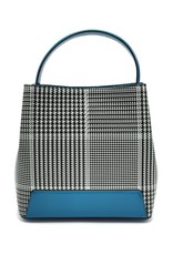 Tom & Eva Fashion bags - Tom & Eva Design Handbag Houndstooth Blue-White-Black