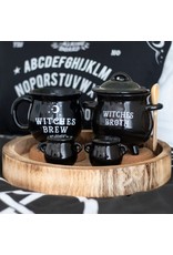 Something Different Giftware & Lifestyle - Witches Broth Cauldron Soup Bowl with Broom Spoon