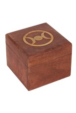 SMD Miscellaneous - Triple Moon Brass Inlay Wooden Box