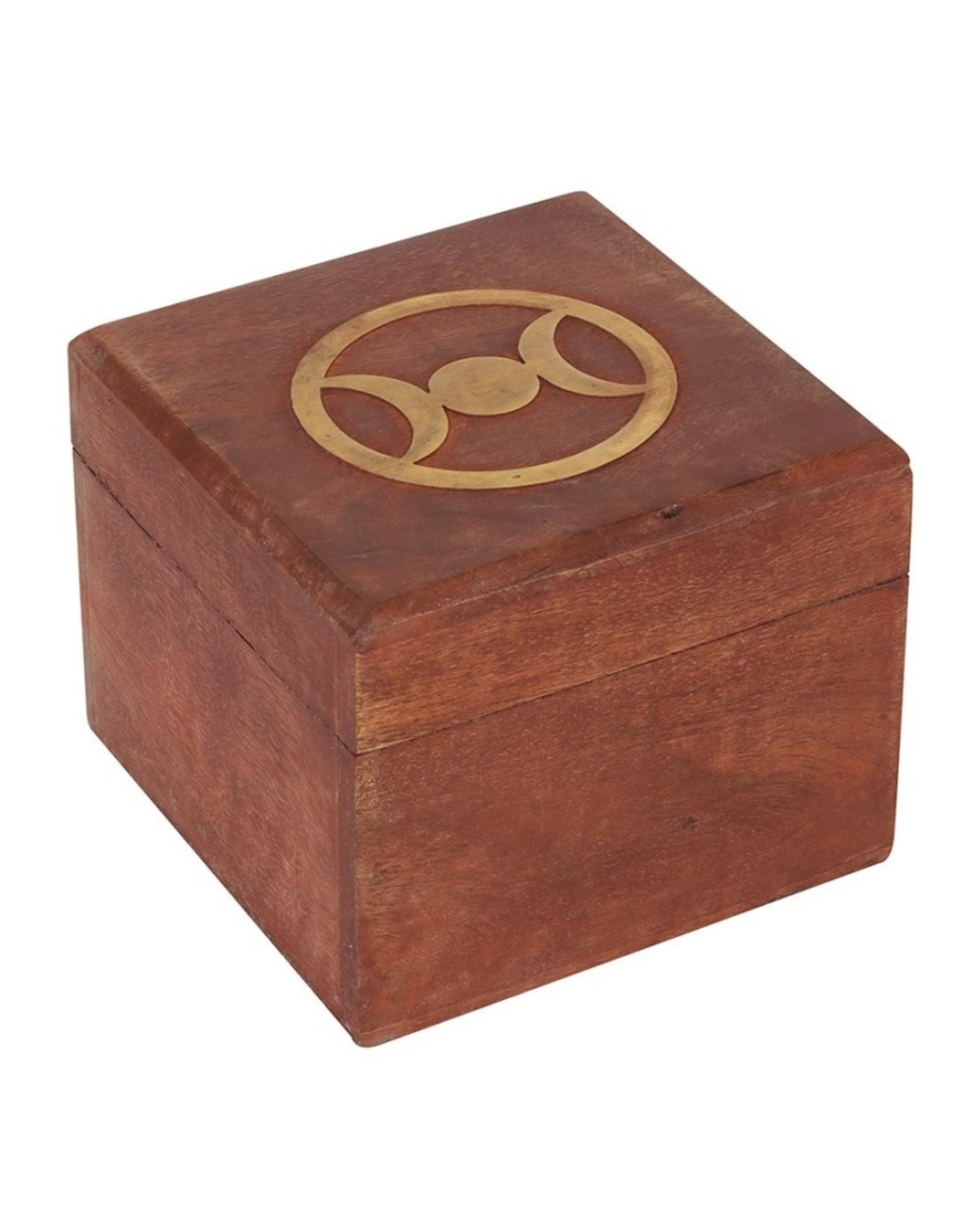 SMD Miscellaneous - Triple Moon Brass Inlay Wooden Box