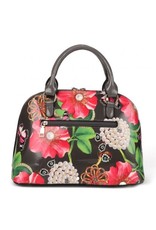 Trukado Fashion bags - Handbag with flowers and butterflies Poppy grey