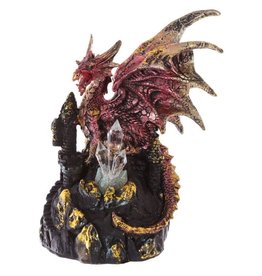 Duistere legenden Dark Legends Dragon on Castle LED Crystal Figurine