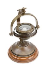 Trukado Miscellaneous - A Brass Compass on Stand Antique Look