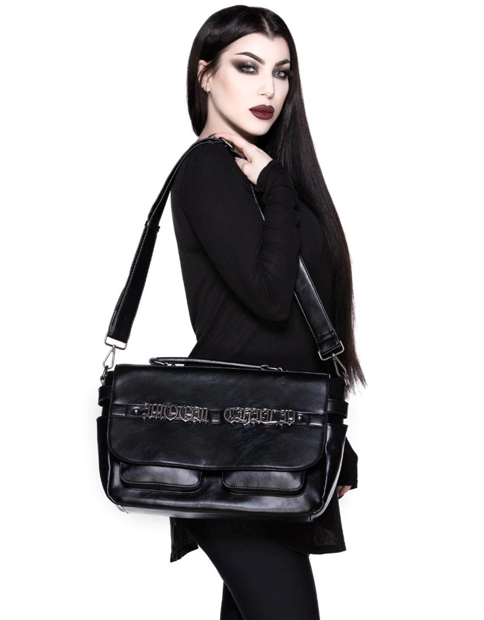 Killstar Gothic Tassen Steampunk Tassen - Killstar Messenger Tas Sister of The Moon