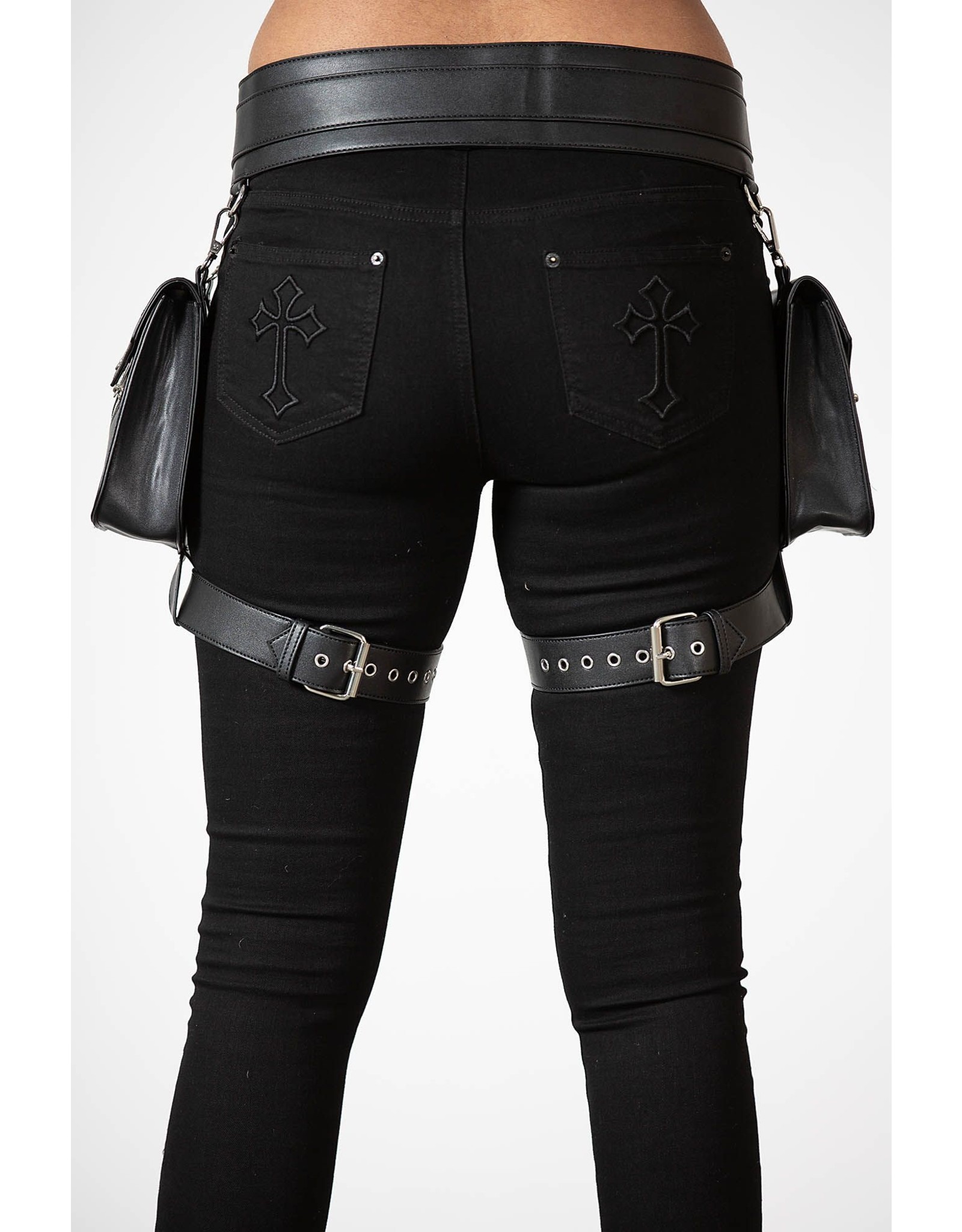 Killstar Gothic tassen Steampunk tassen - Killstar Riem met Tassen en Beenriemen Nu-World