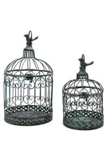 Trukado Miscellaneous - Brocante Metal Bird Cage Vintage Look (round) - Set of 2