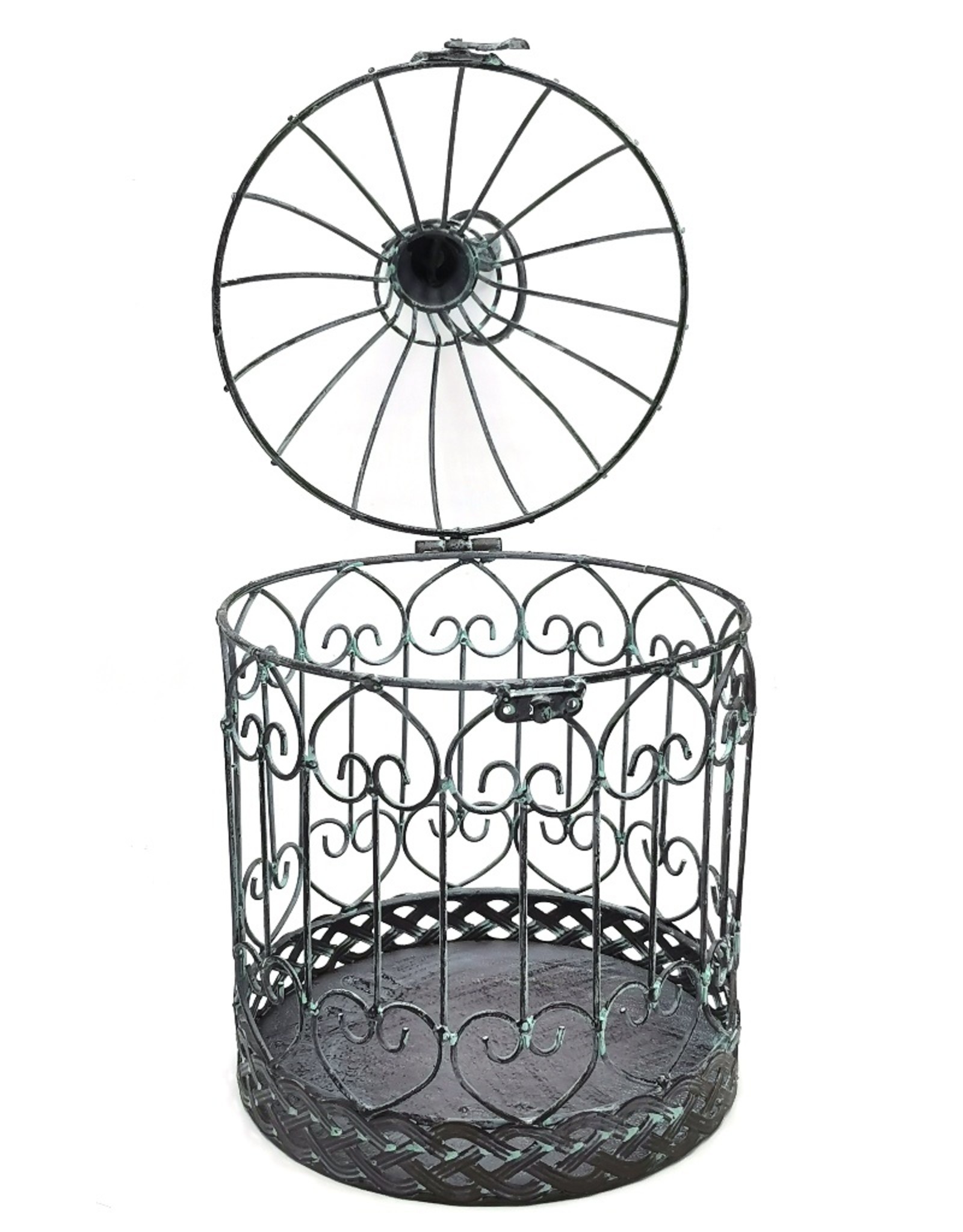 Trukado Miscellaneous - Brocante Metal Bird Cage Vintage Look (round) - Set of 2