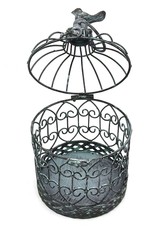 Trukado Miscellaneous - Brocante Metal Bird Cage Vintage Look (round) - Set of 2