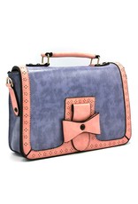 Banned Retro bags  Vintage bags - Banned Retro Scandal Handbag Grey-blue-pink