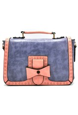 Banned Retro bags  Vintage bags - Banned Retro Scandal Handbag Grey-blue-pink