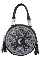 Restyle Gothic Bags Steampunk Bags - Gothic Henna Handbag with Moon Embroidery & Tassels