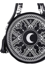Restyle Gothic Bags Steampunk Bags - Gothic Henna Handbag with Moon Embroidery & Tassels
