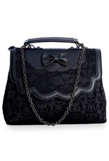 Banned Retro bags  Vintage bags - Banned Scarlet Illusion Vintage Handbag with Lace black