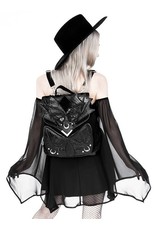 Restyle Gothic bags Steampunk bags -  Black Phantom Gothic Backpack with a Dragon Wings - Restyle