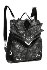 Restyle Gothic tassen Steampunk tassen - Zwarte Phantom Gothic Rugzak met Drakenvleugels - Restyle