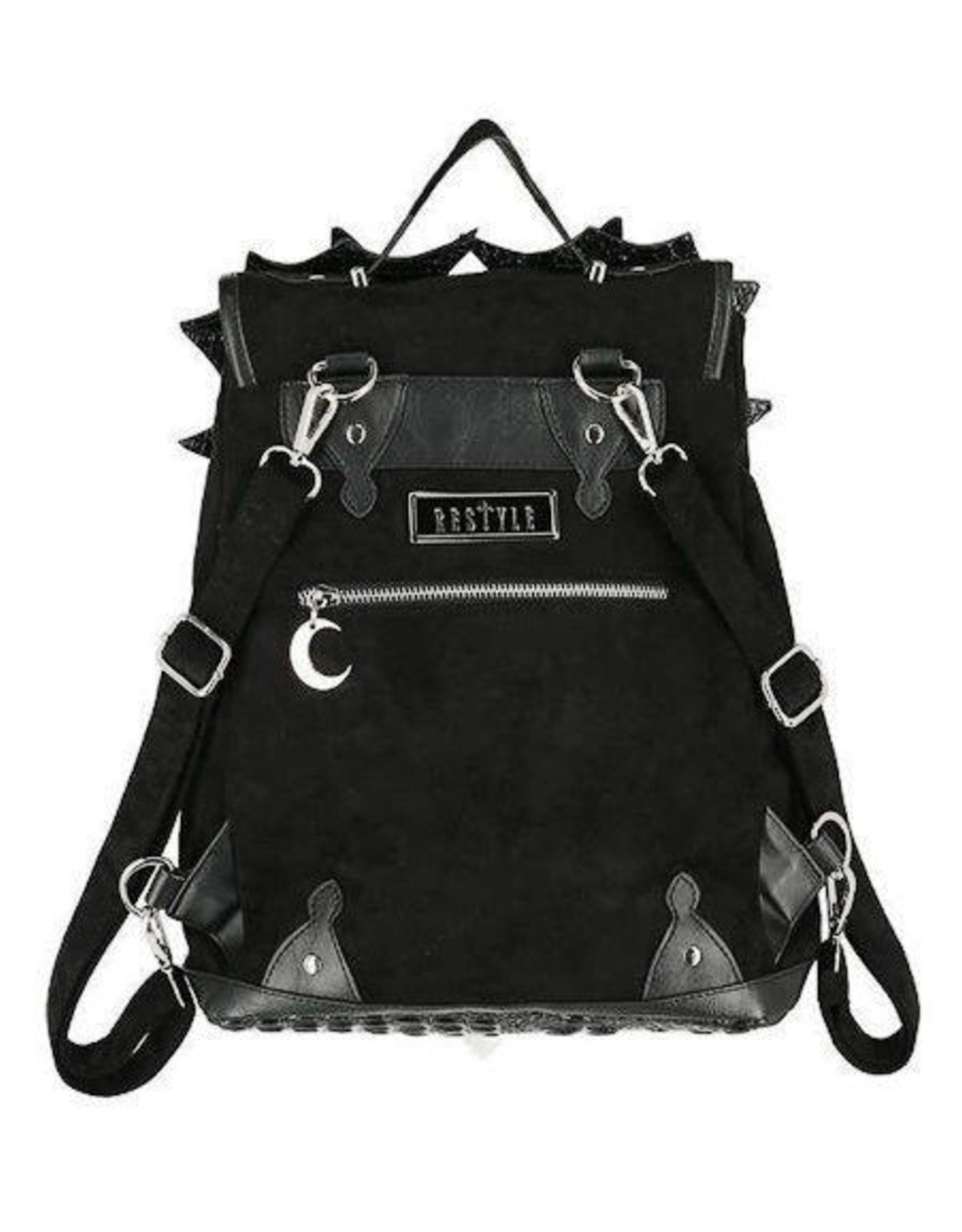 Restyle Gothic bags Steampunk bags -  Black Phantom Gothic Backpack with a Dragon Wings - Restyle