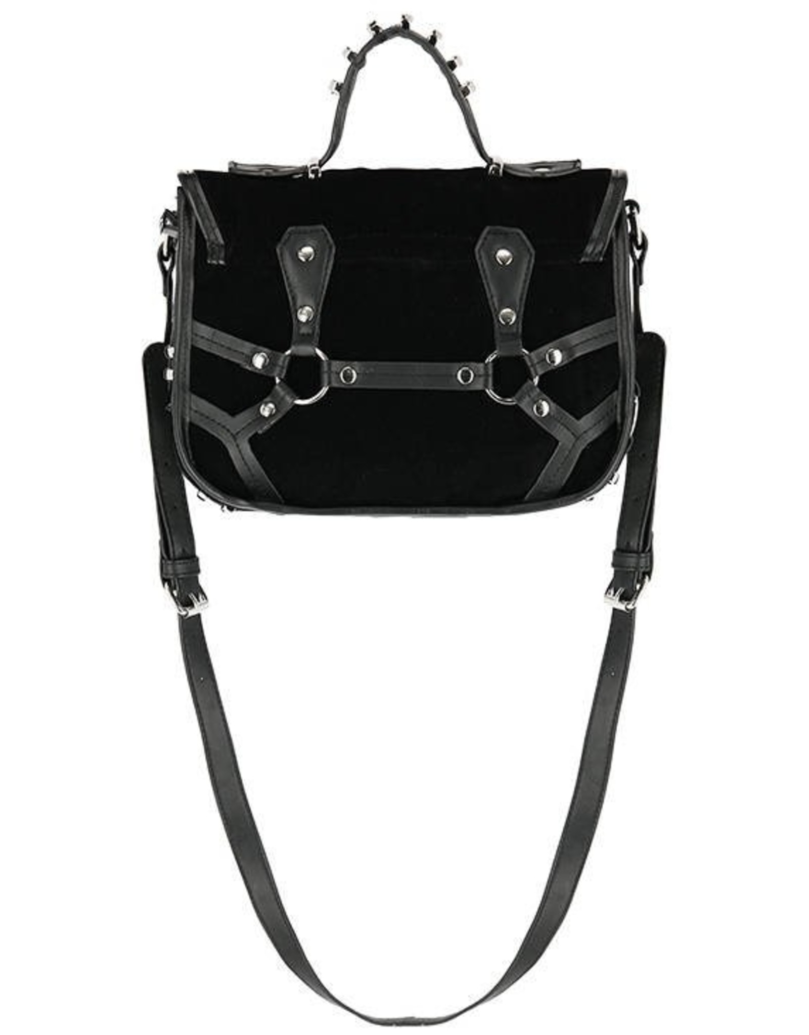 Restyle Gothic bags Steampunk bags - Coffin Purse Gothic Handbag with a Coffin Motif and Metal Elements