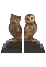 C&E Miscellaneous - Owl Bookends Set of 2, brown