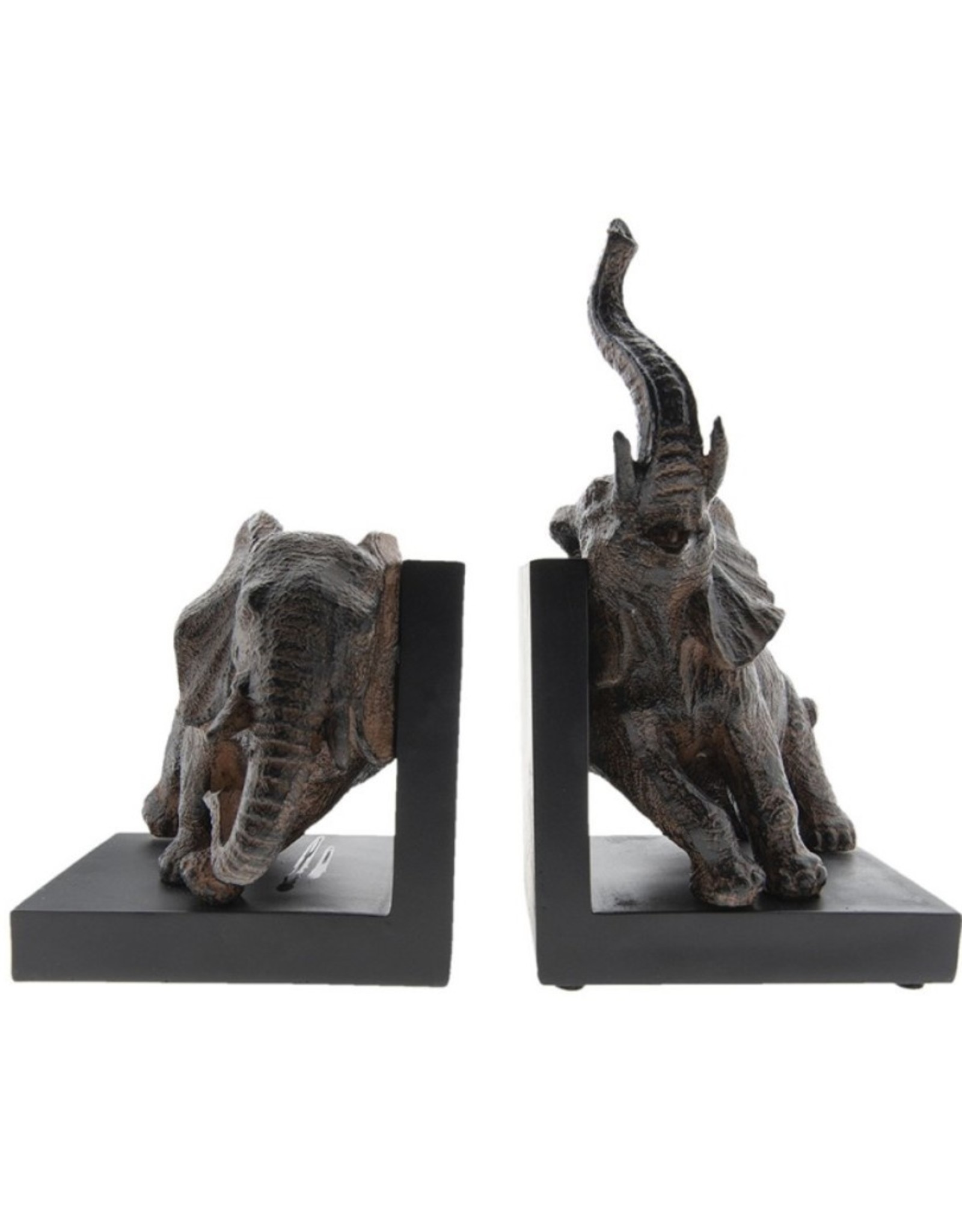 Gifts Amsterdam Miscellaneous - Bookends Elephants Antique Look