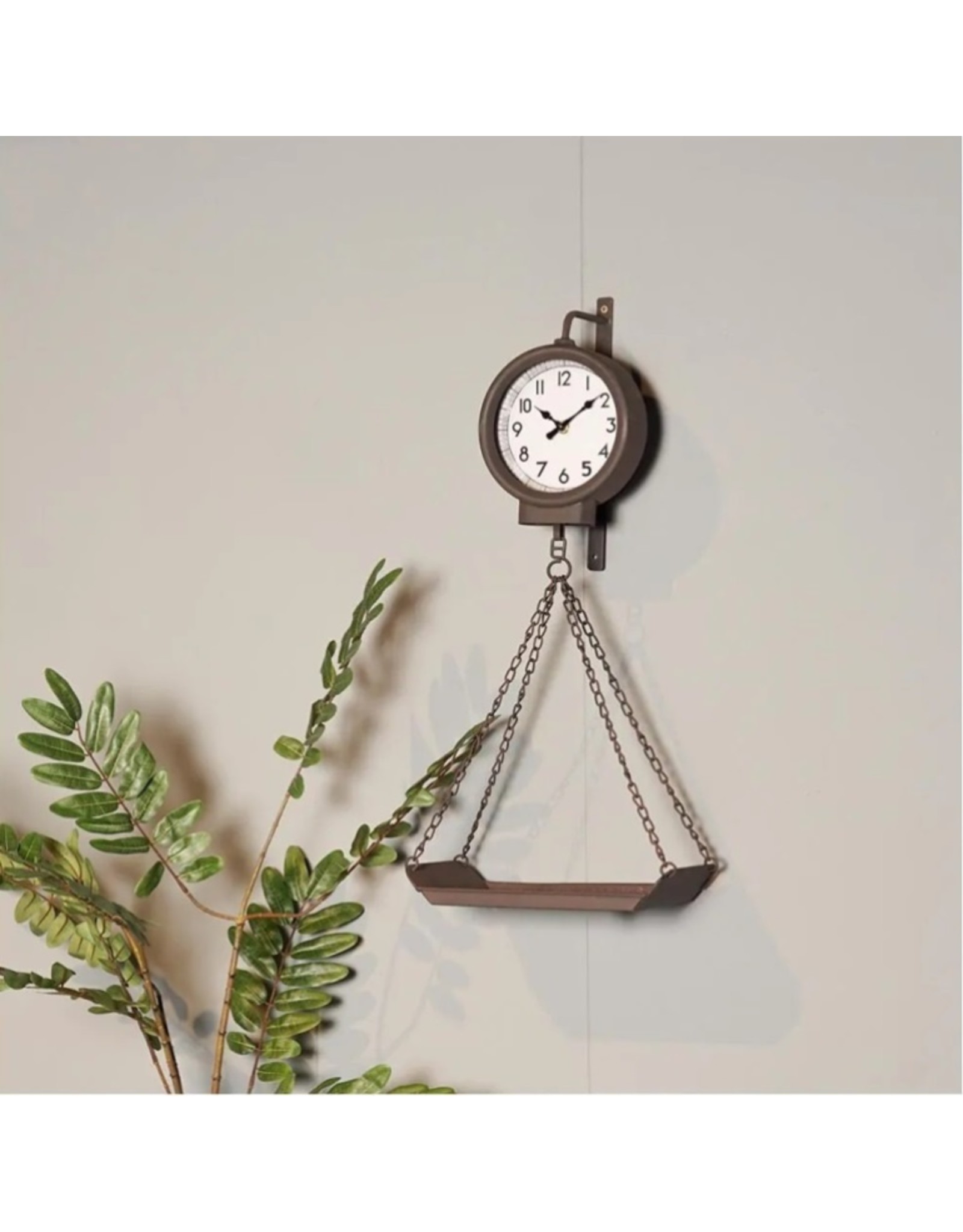 Trukado Miscellaneous - Wall Clock " Scale" Rusty Metal Industrial Look