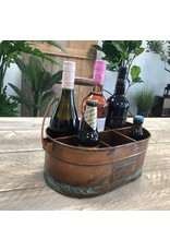 Trukado Miscellaneous - Wine crate made of Recycled Old Brass Look Metal