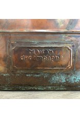 Trukado Miscellaneous - Wine crate made of Recycled Old Brass Look Metal