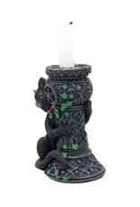 NemesisNow Giftware Figurines Collectables - Midnight Cat Candle Holder 15cm
