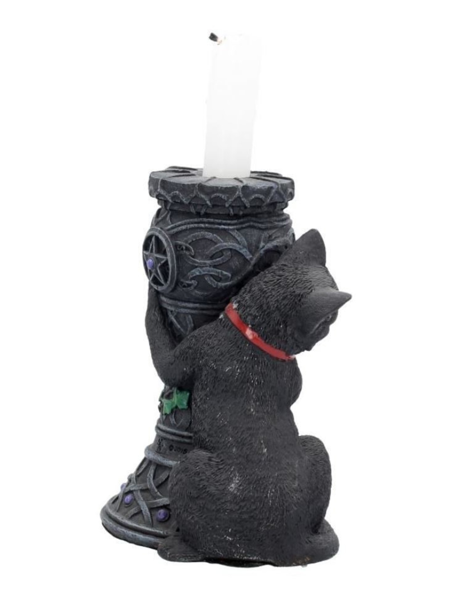 NemesisNow Giftware Figurines Collectables - Midnight Cat Candle Holder 15cm