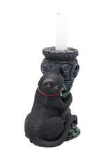 NemesisNow Giftware Figurines Collectables - Midnight Cat Candle Holder 15cm