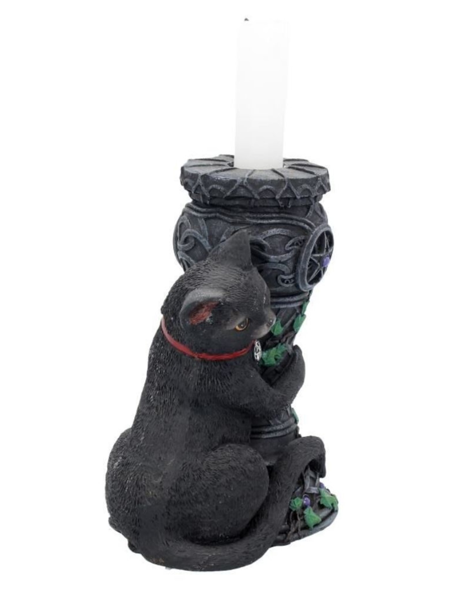 NemesisNow Giftware Figurines Collectables - Midnight Cat Candle Holder 15cm