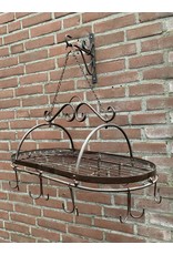 Trukado Miscellaneous - Iron Pot and Pan Rack Herbs Rack Large