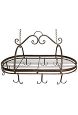 Trukado Miscellaneous - Iron Pot and Pan Rack Herbs Rack Large