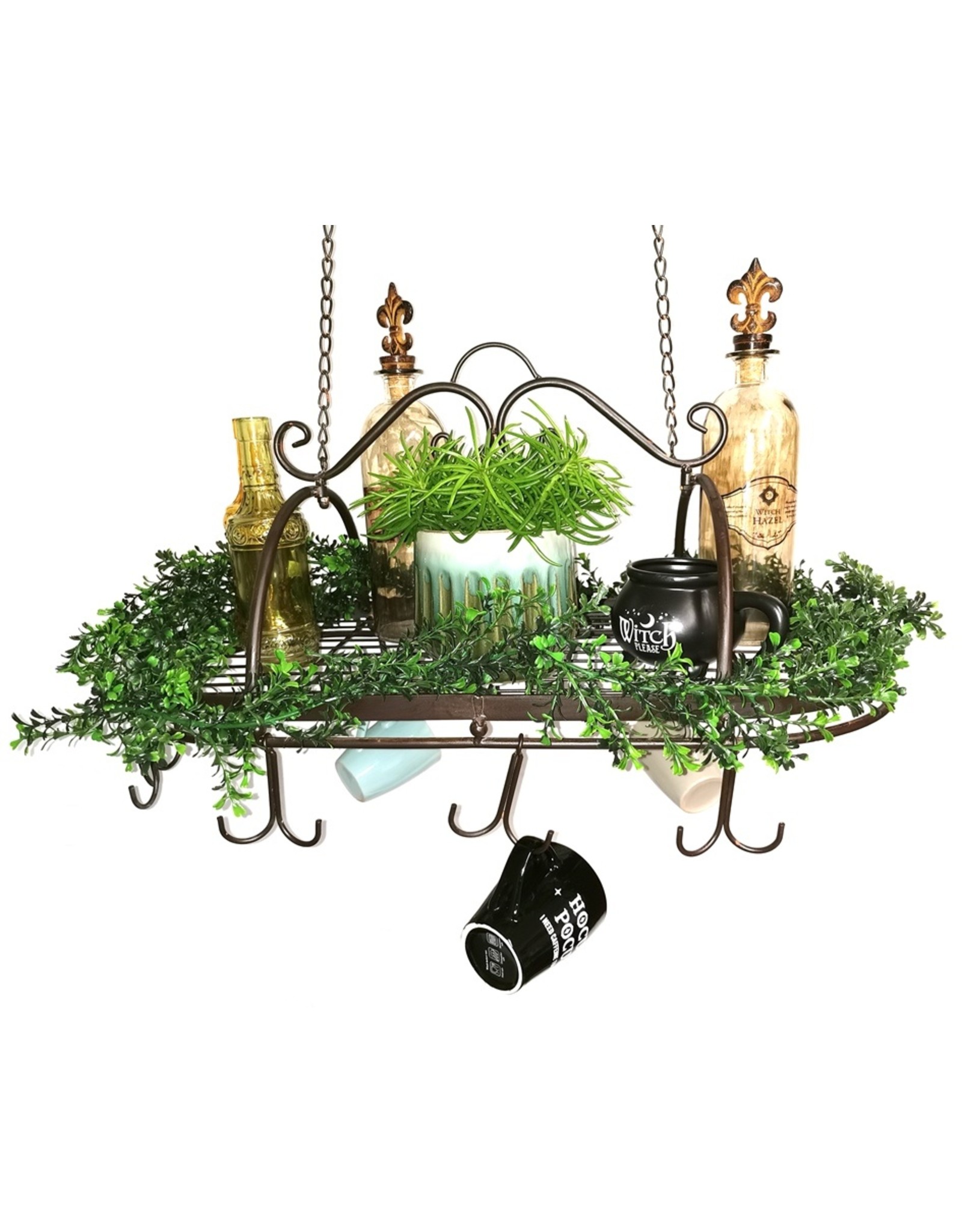 Trukado Miscellaneous - Iron Pot and Pan Rack Herbs Rack Large