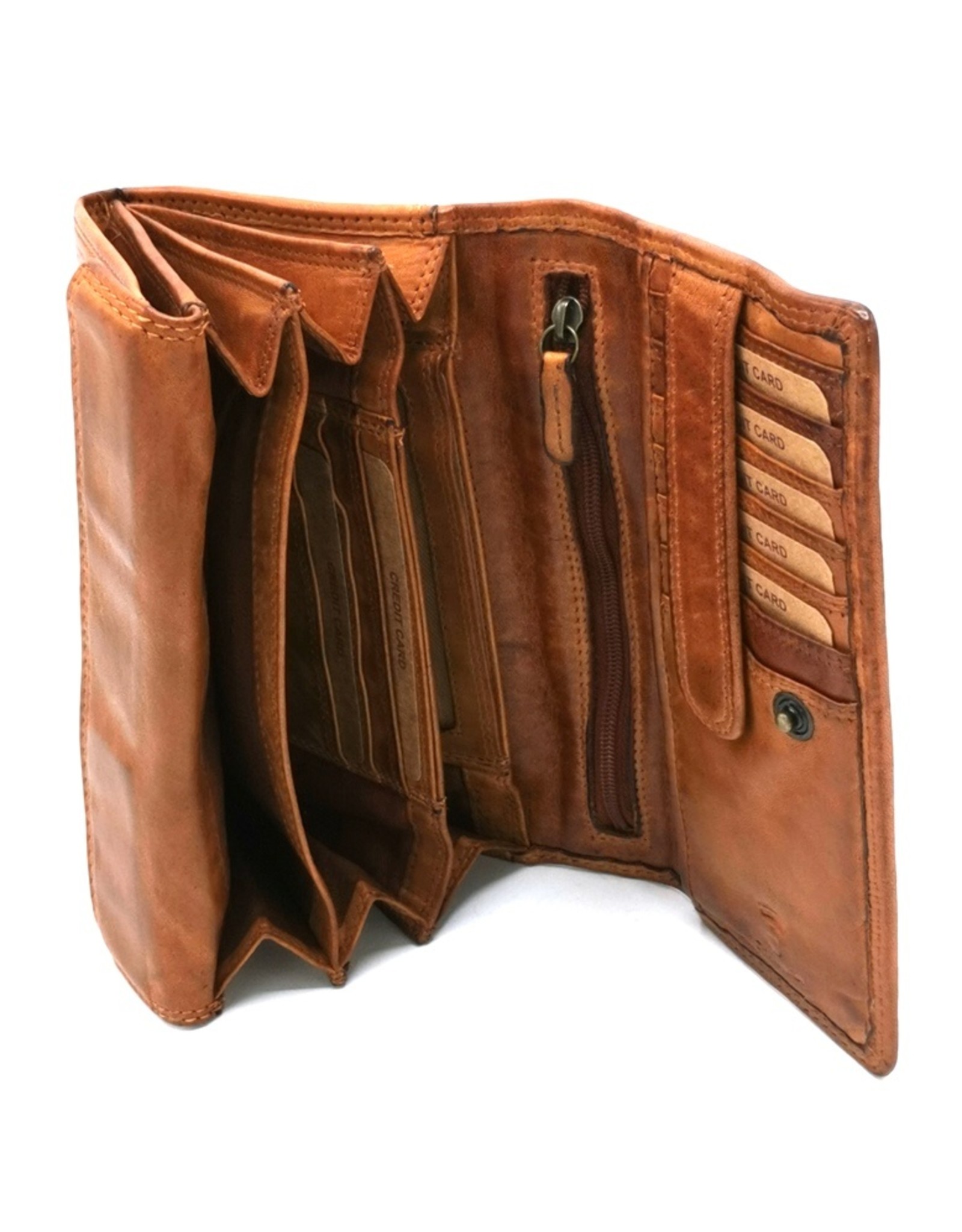 HillBurry Leather Wallets - Hillburry Wallet Washed Leather Large